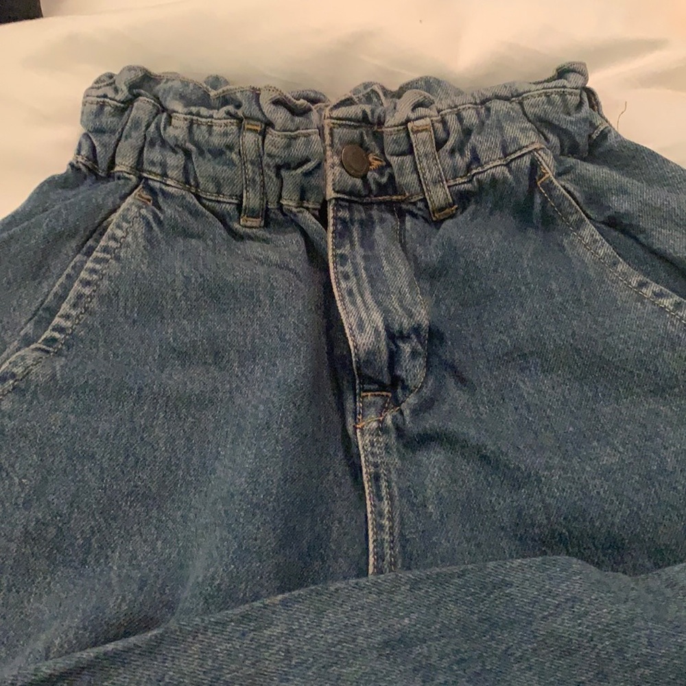 Zara Cinch waist baggy jeans